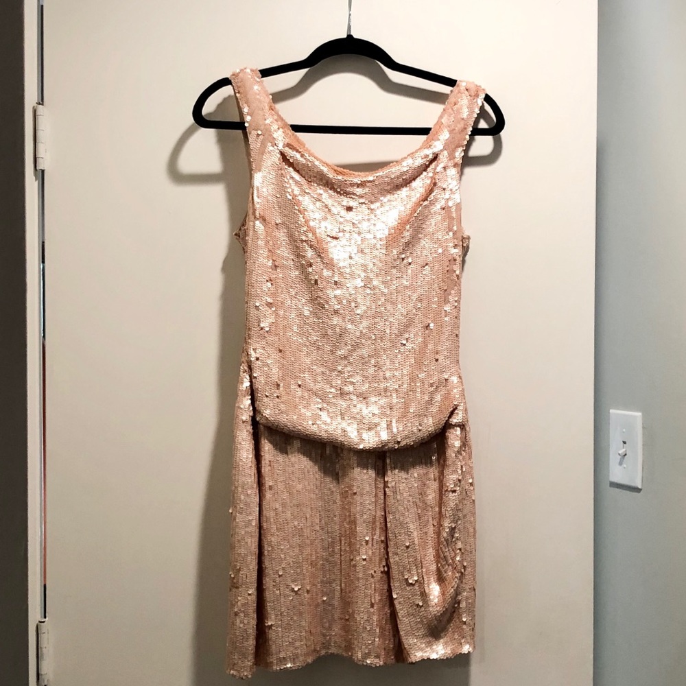 Parker Pink Sequin Dress. M. Worn once